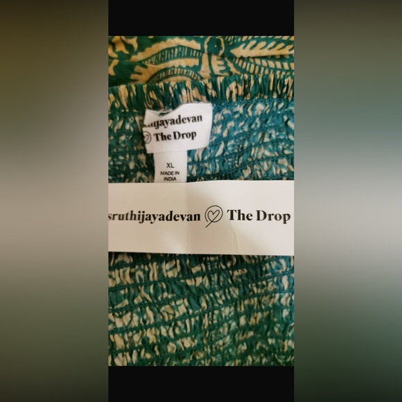 NEW! The Drop Size XL Jacquard Print Sweetheart Top by @Sruthijayadevan - Picture 7 of 10